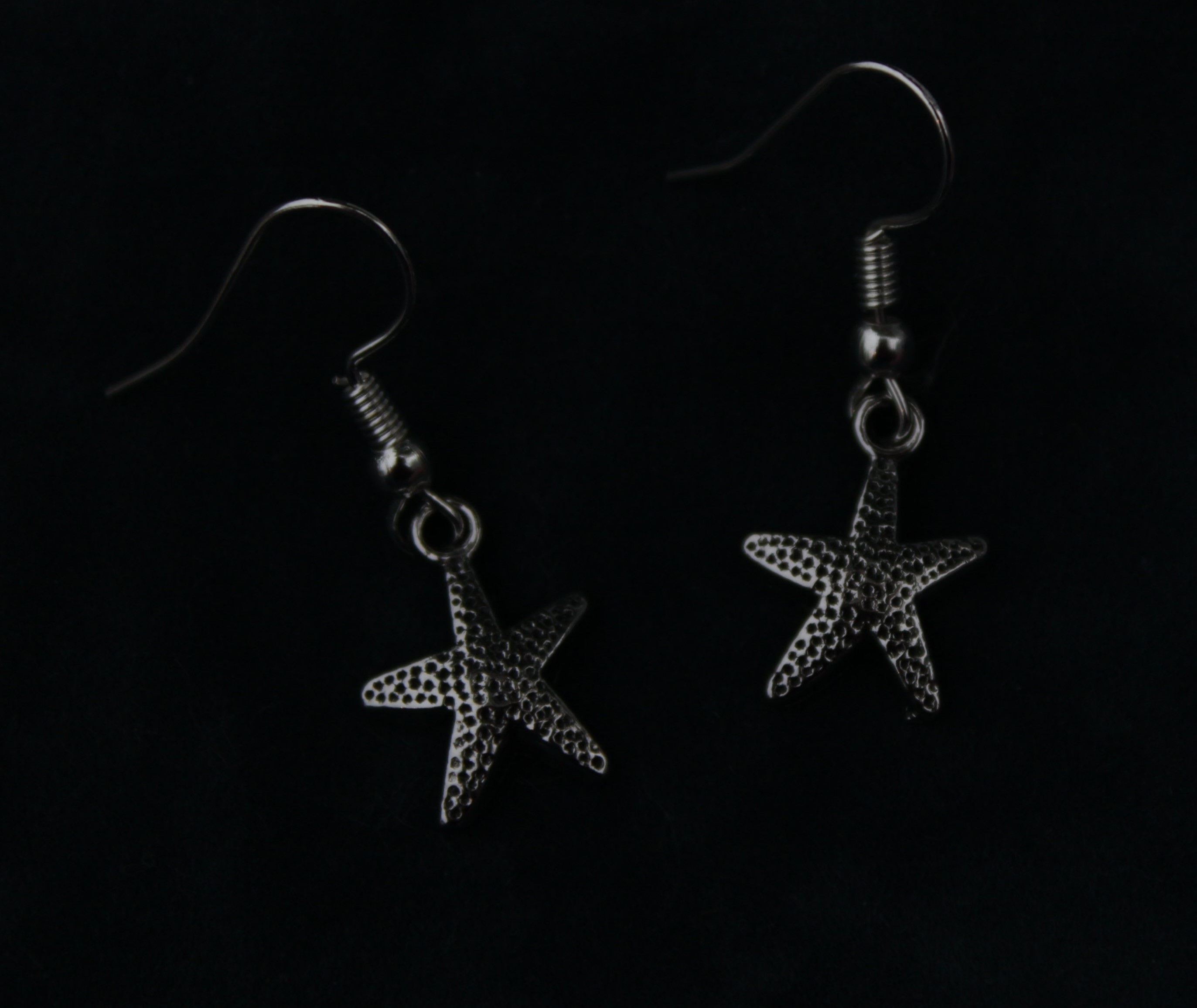 Silver Starfish Earrings