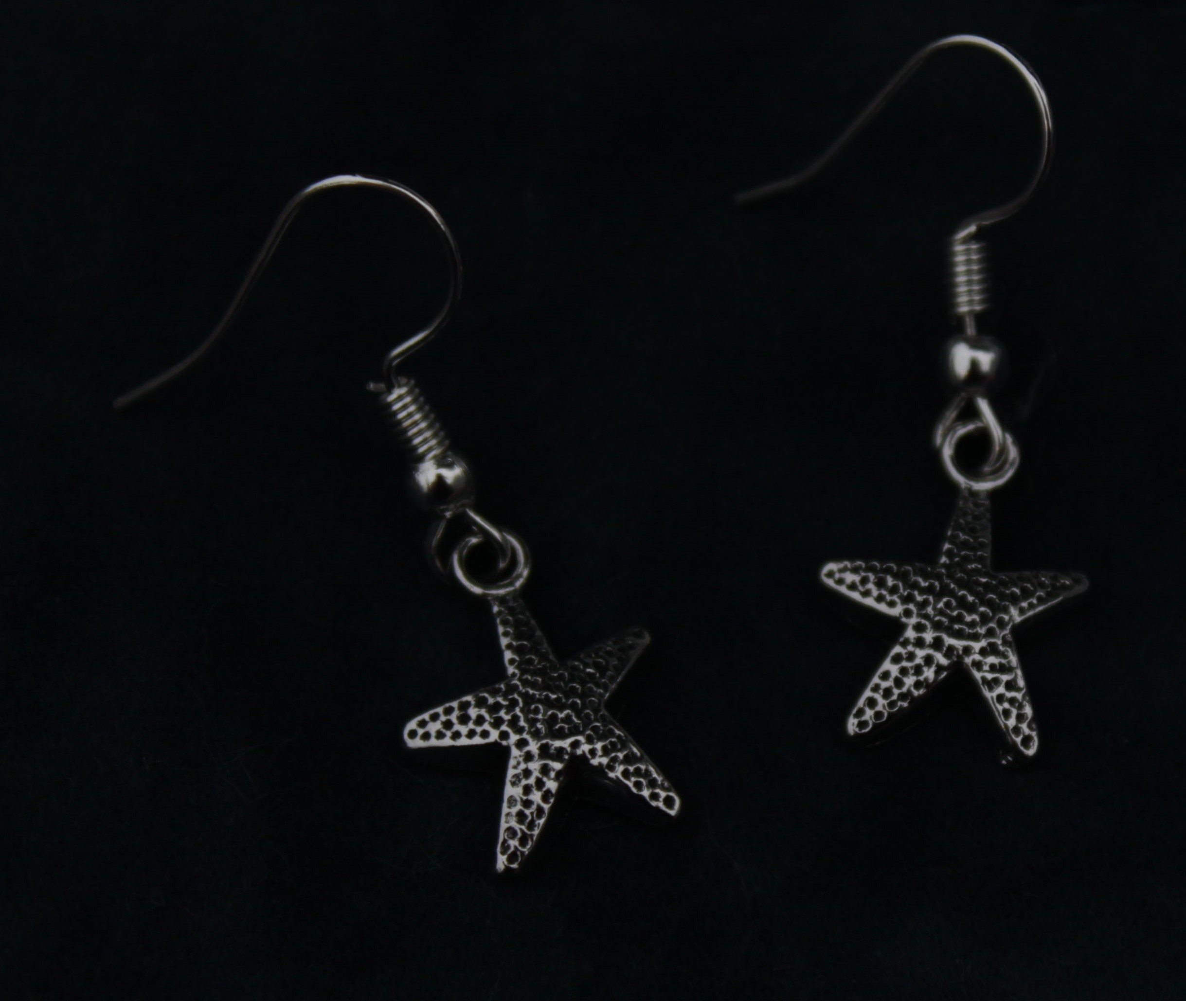 Silver Starfish Earrings